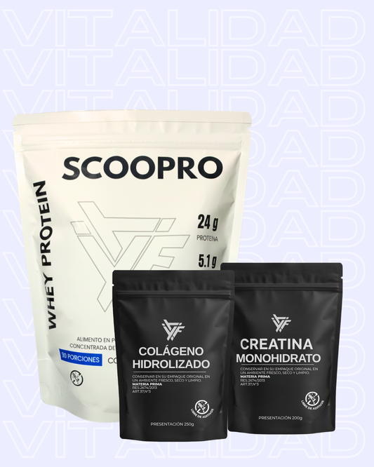 KIT VITALIDAD | Proteína + Creatina + Colágeno