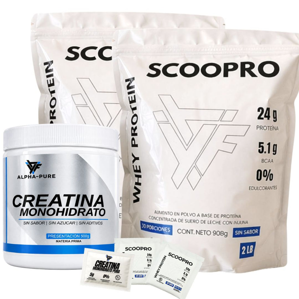 KIT WHEY-PRO | Proteína 4lb +Creatina 500g