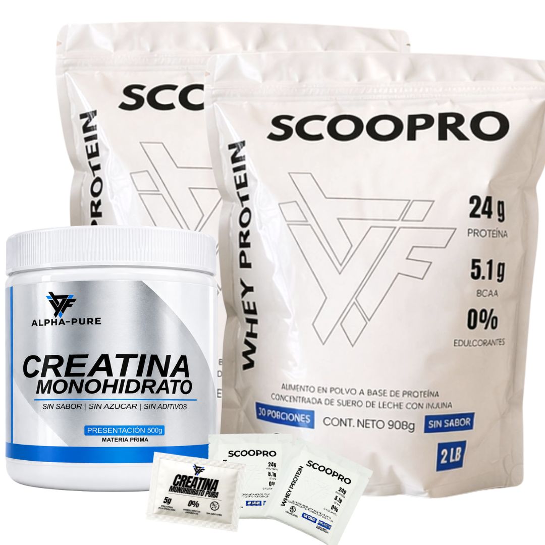 KIT WHEY-PRO | Proteína 4lb +Creatina 500g