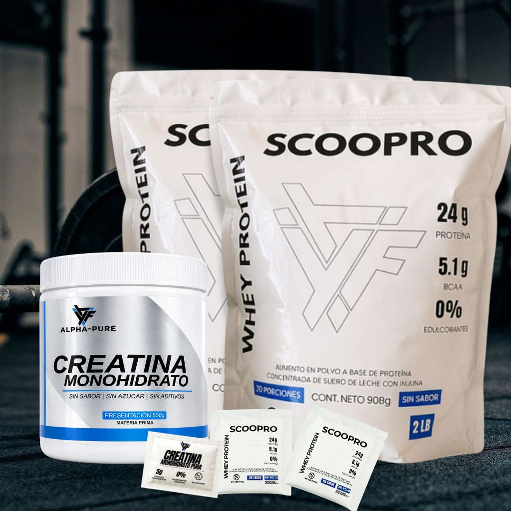 KIT WHEY-PRO | Proteína 4lb +Creatina 500g