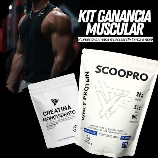 KIT GANANCIA MUSCULAR| PROTEÍNA + CREATINA