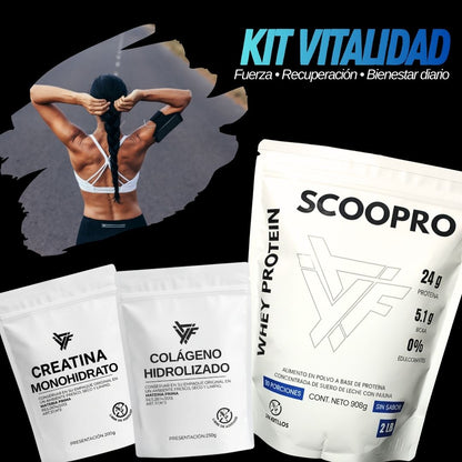 KIT VITALIDAD | Proteína + Creatina + Colágeno