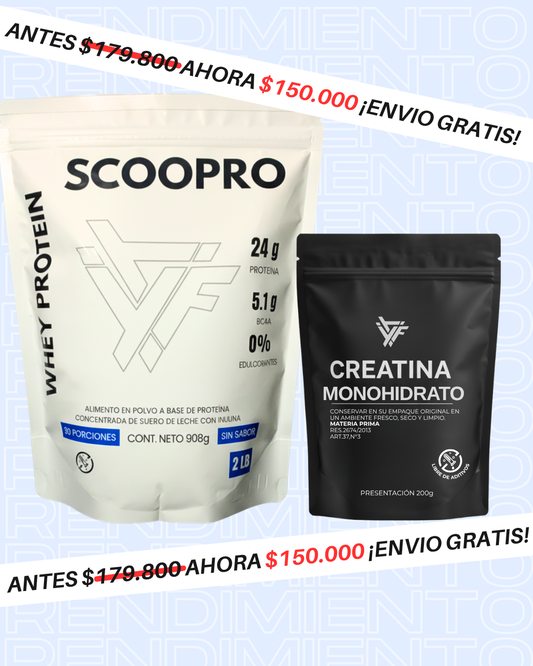 KIT RENDIMIENTO | PROTEÍNA + CREATINA