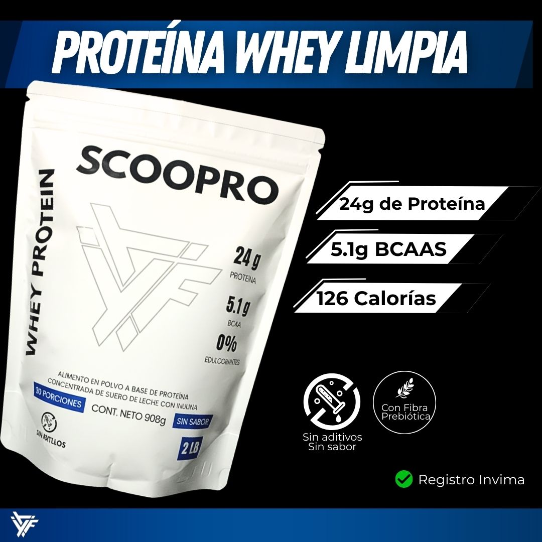 PROTEÍNA WHEY LIMPIA CON FIBRA PREBIOTICA