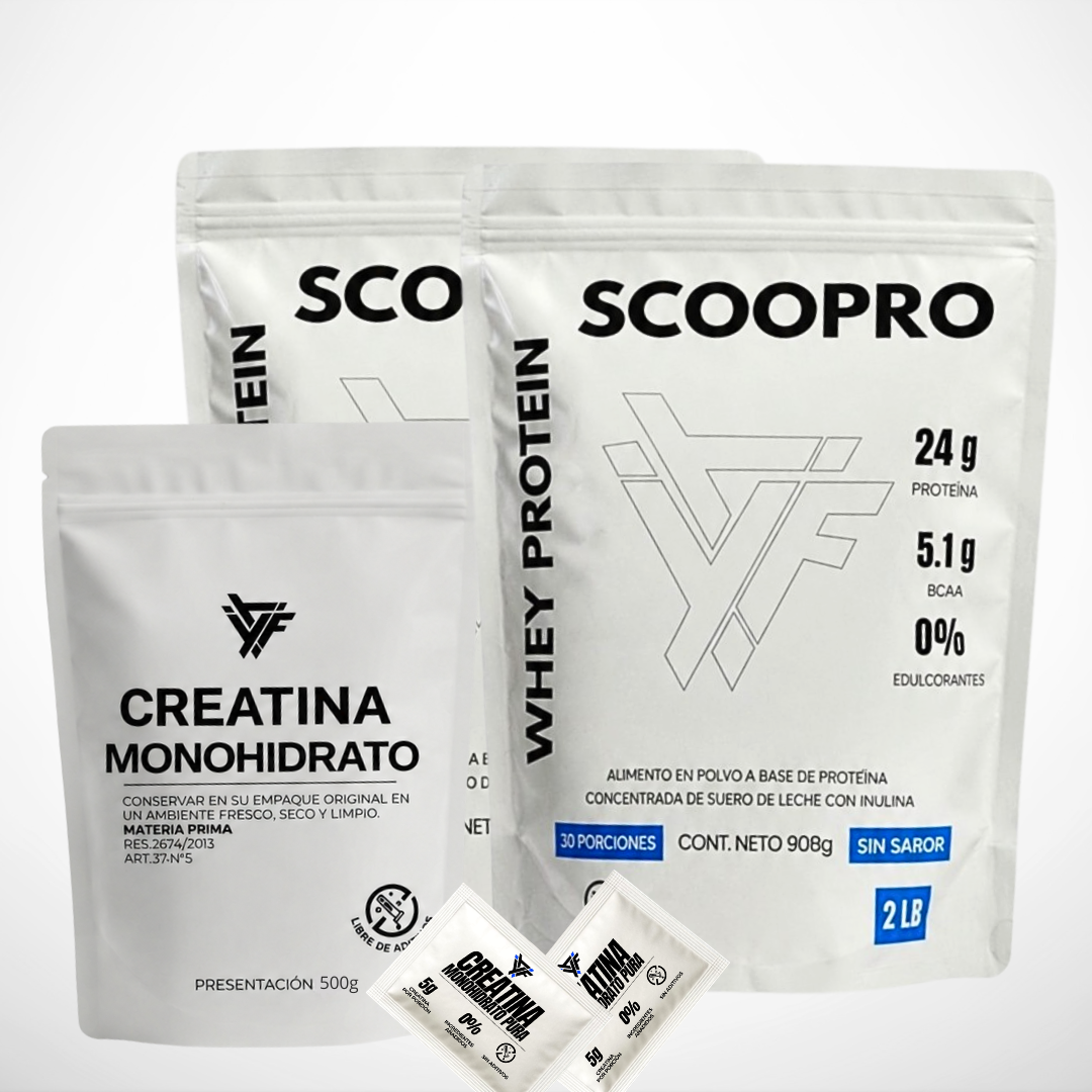 KIT GANANCIA MUSCULAR PRO | Proteína +Creatina