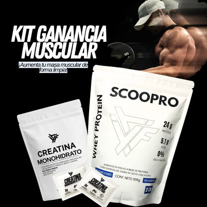 KIT GANANCIA MUSCULAR| PROTEÍNA + CREATINA
