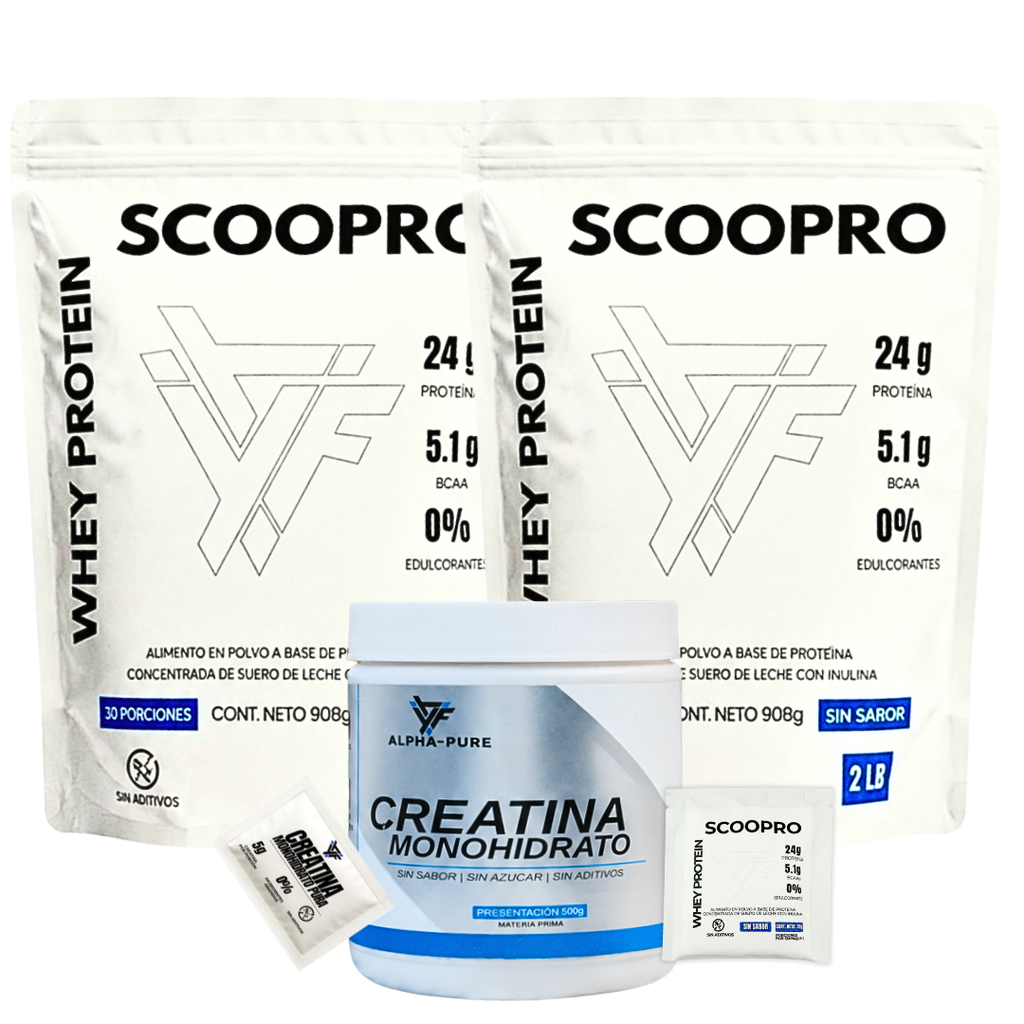 KIT WHEY-PRO | Proteína 4lb +Creatina 500g