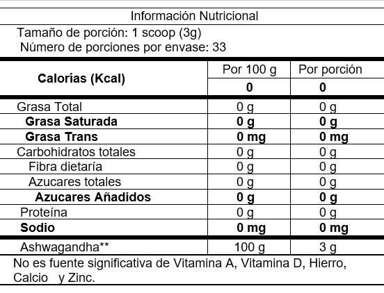 ASHWAGANDHA EN POLVO
